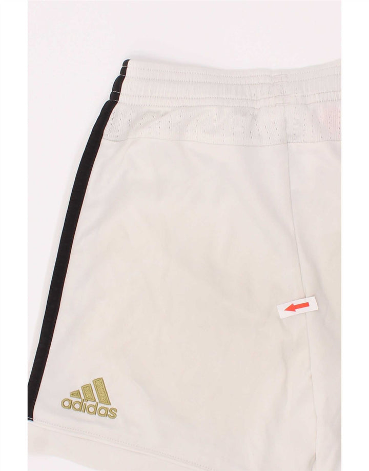 Adidas Boys Juventus Graphic Sport Shorts 7-8 Years White Polyester