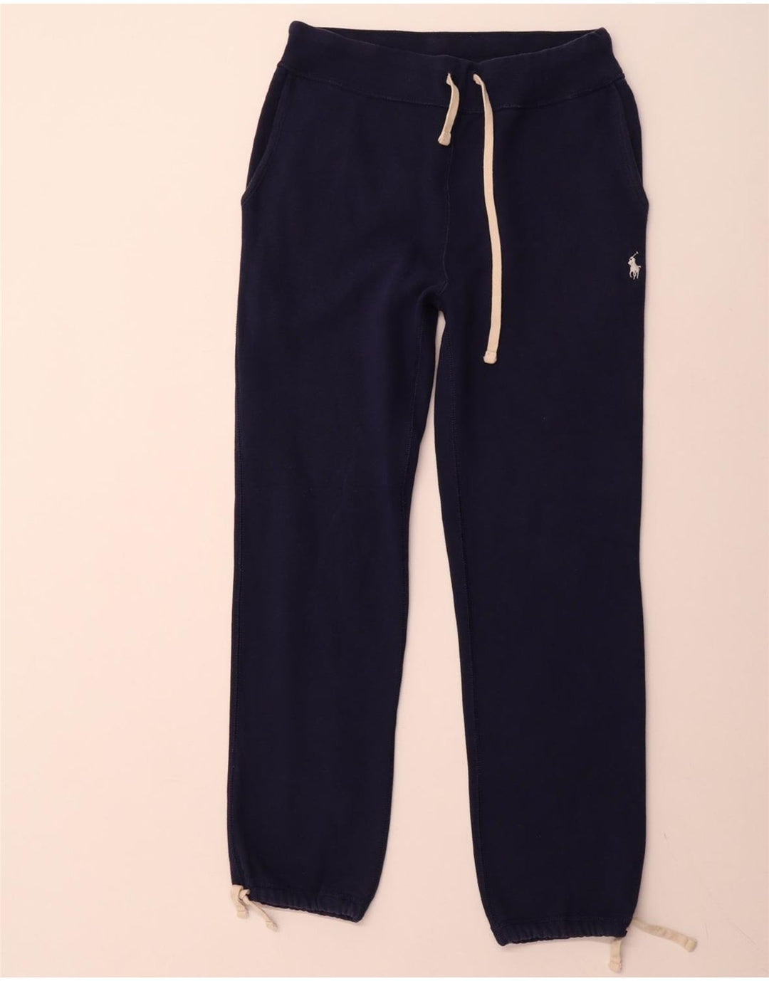 POLO RALPH LAUREN Mens Tracksuit Trousers Joggers Small  Navy Blue Cotton