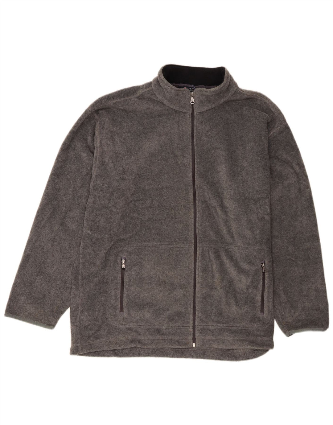 Marks & Spencer Mens Fleece Jacket UK 42 XL Grey Polyester