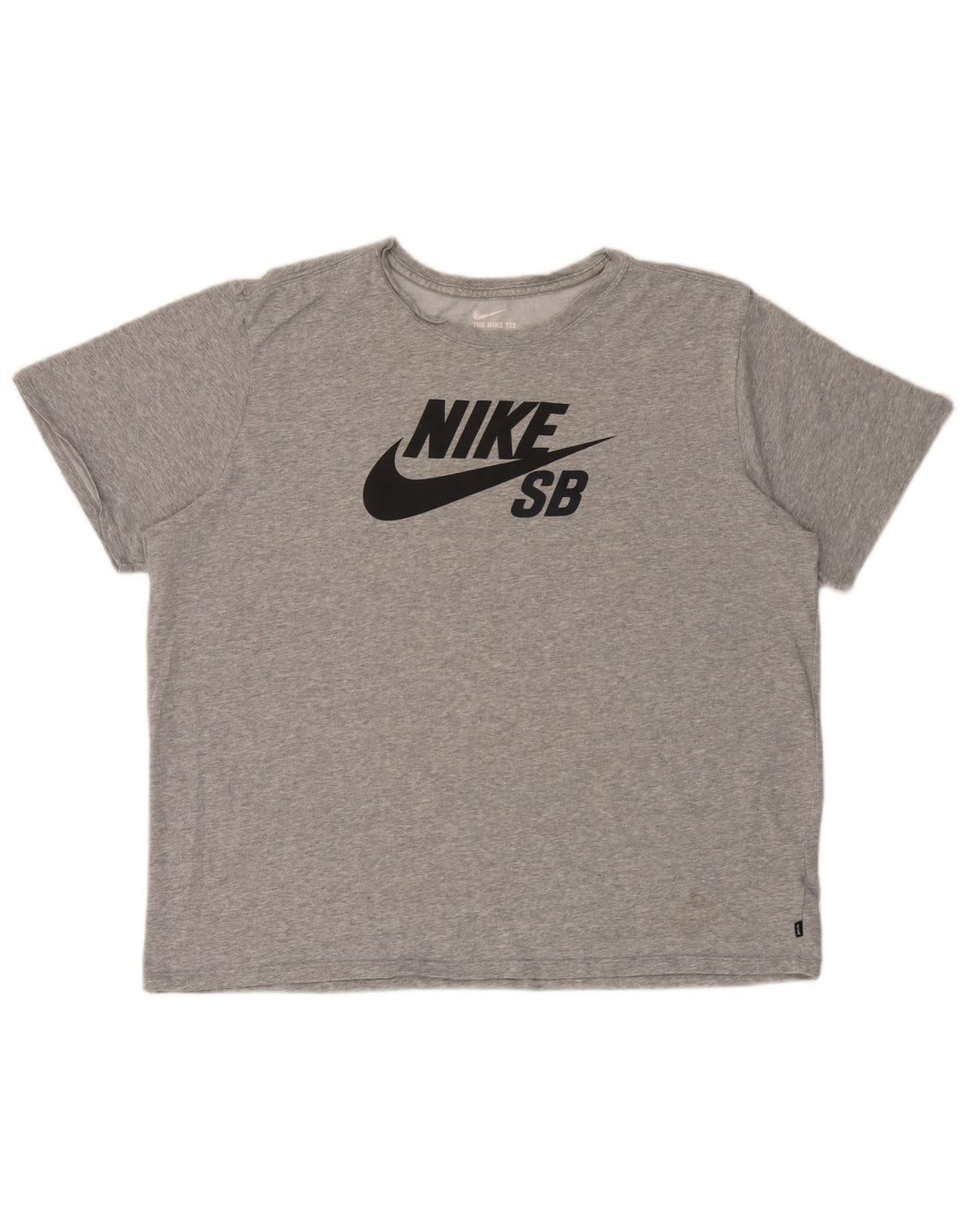 Nike Mens Athletic Cut Graphic T-Shirt Top 2XL Grey Flecked
