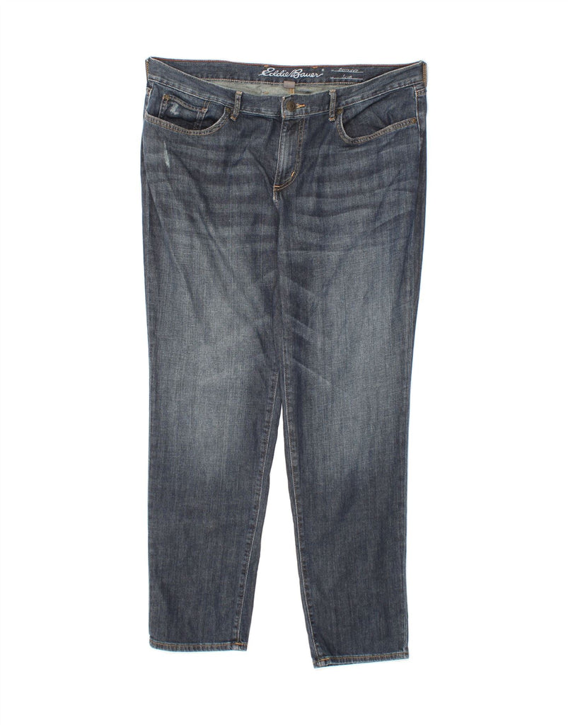 EDDIE BAUER Womens Boyfriend Slim Jeans US 14 XL W38 L32 Blue Cotton Vintage Eddie Bauer and Second-Hand Eddie Bauer from Messina Hembry 