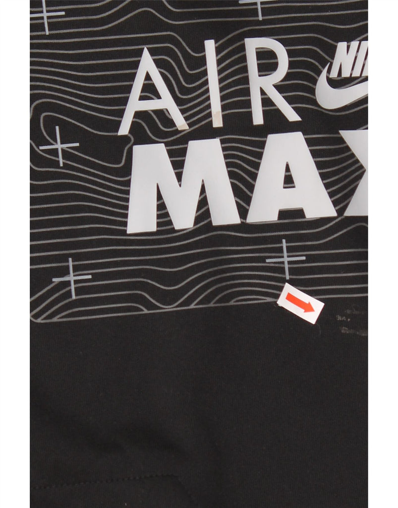 NIKE Mens Air Max Graphic Sweatshirt Jumper Medium Black Polyester Vintage Nike and Second-Hand Nike from Messina Hembry 