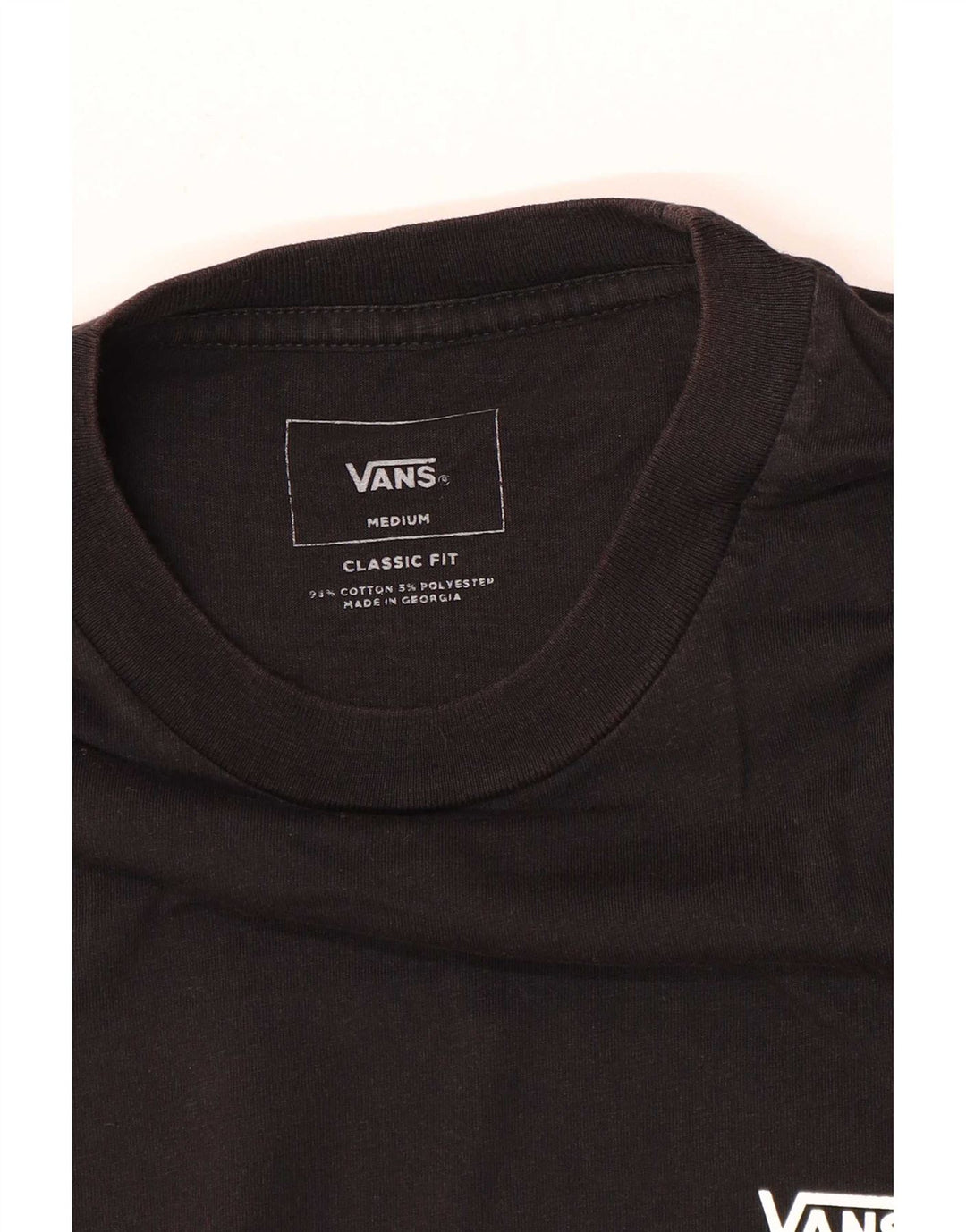 Vans Mens Classic Fit T-Shirt Top Medium Black Colourblock