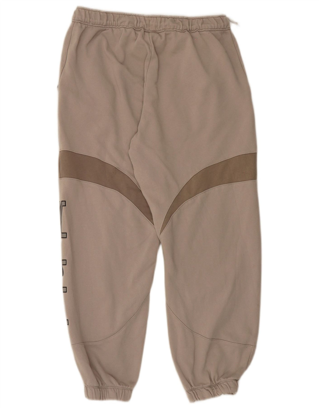 Nike Mens Graphic Tracksuit Trousers Joggers Medium Beige Colourblock