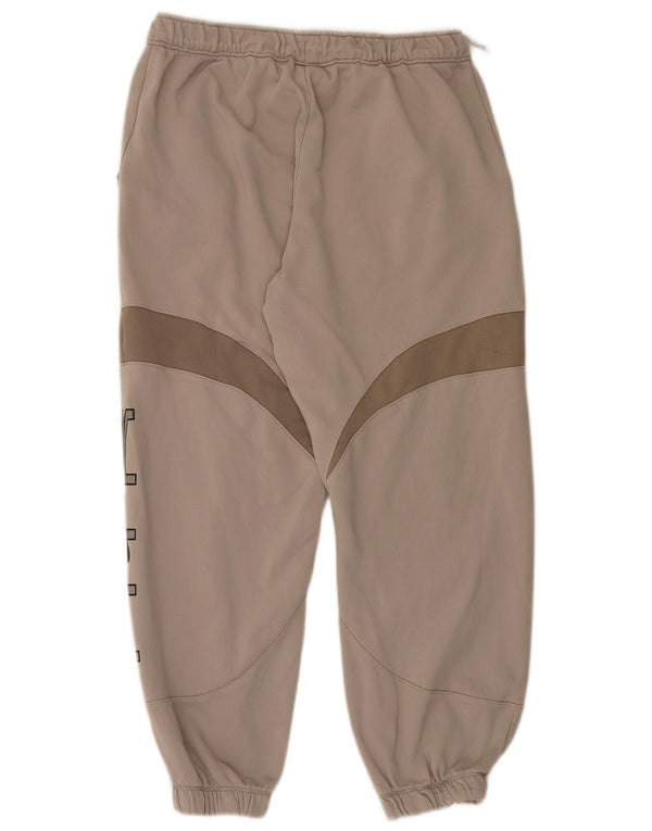 Nike Mens Graphic Tracksuit Trousers Joggers Medium Beige Colourblock
