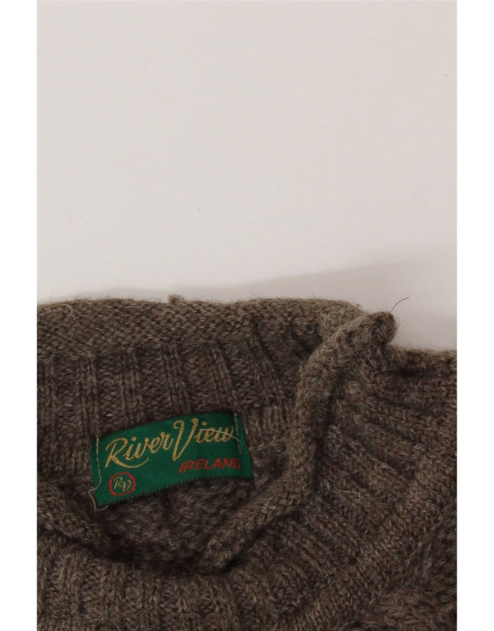 Vintage Mens Turtle Neck Jumper Sweater XL Brown