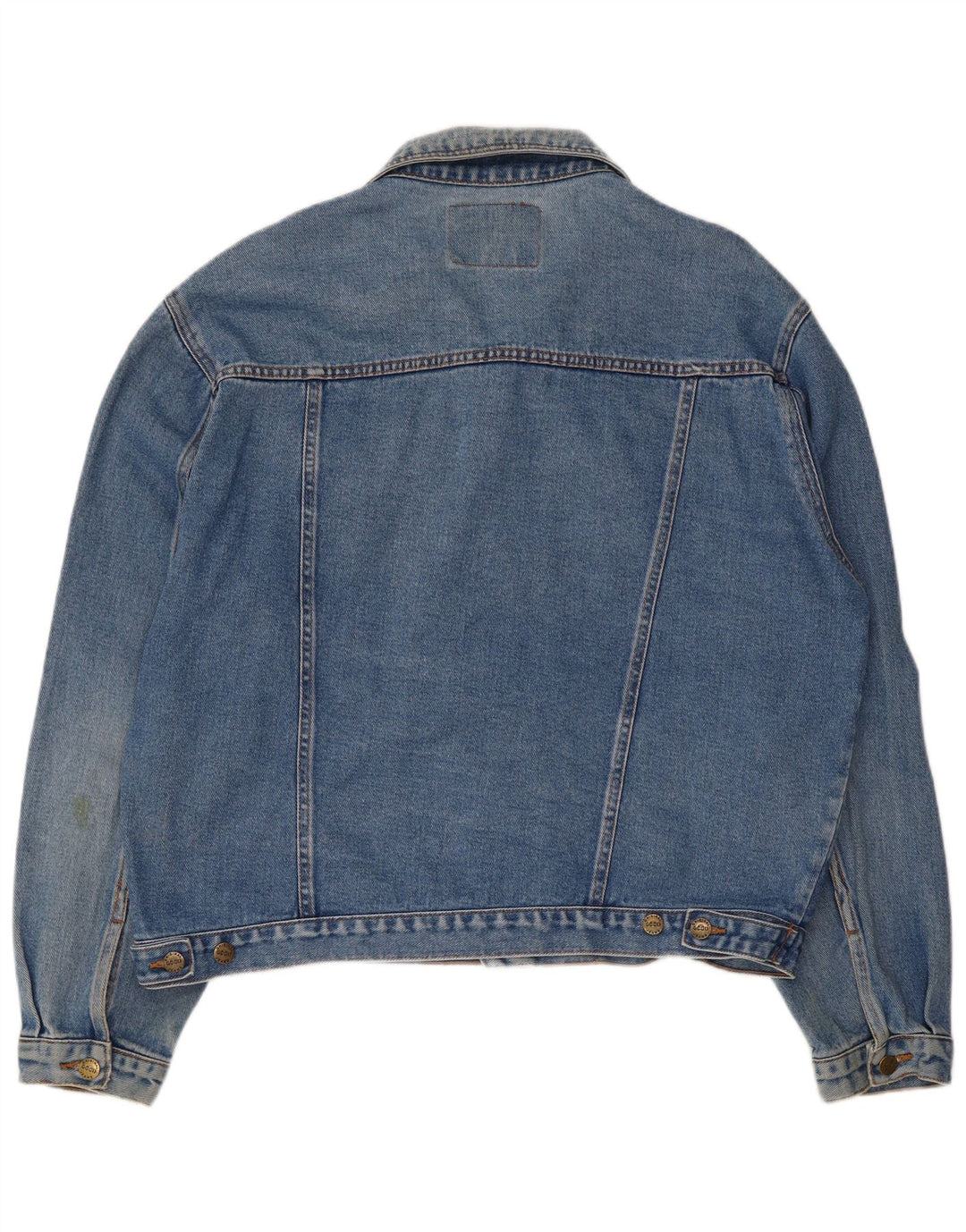 Vintage Mens Denim Jacket UK 44 2XL Blue Cotton