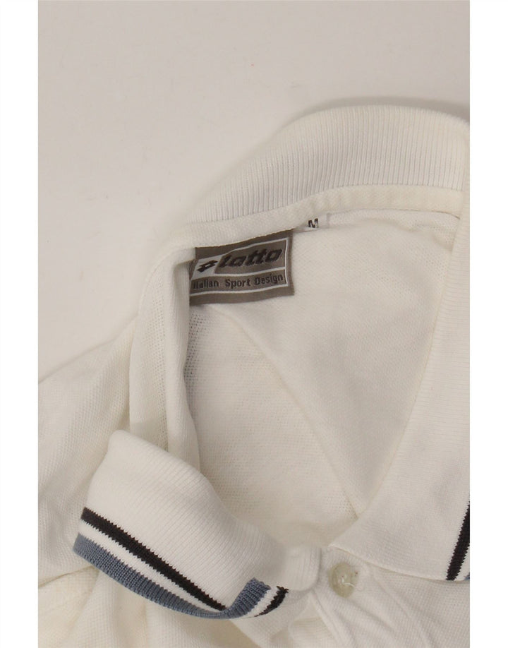 Lotto Mens Polo Shirt Medium White