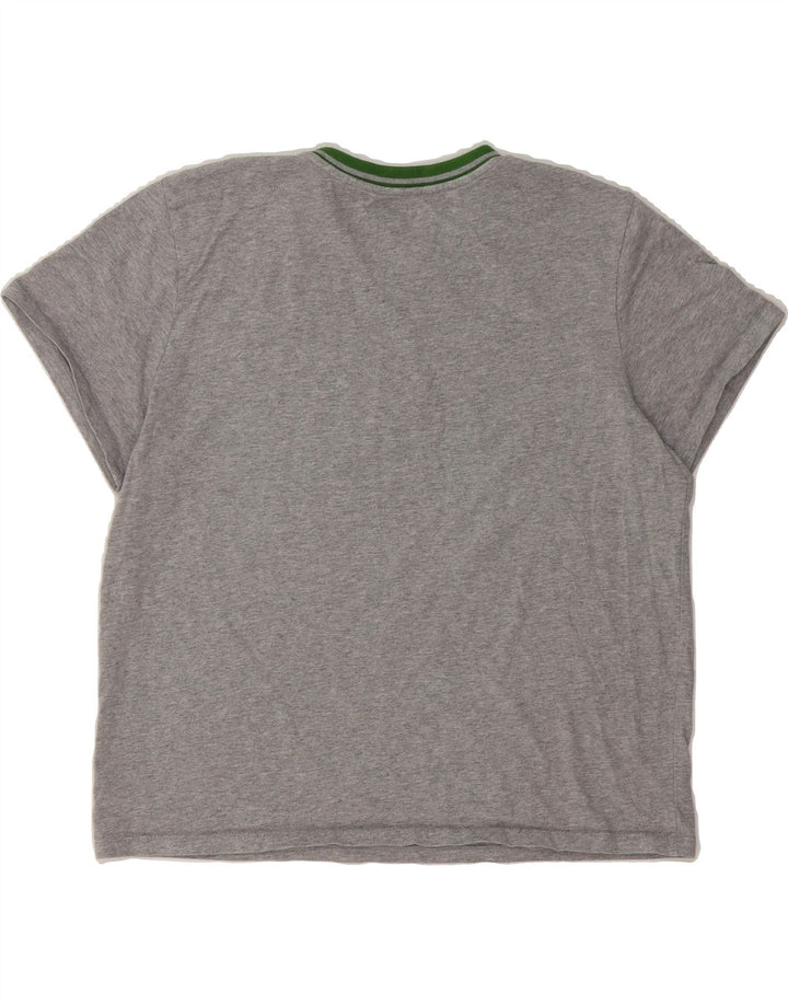 LEVI'S Womens Crop T-Shirt Top UK 16 Large Grey Vintage Levi's and Second-Hand Levi's from Messina Hembry 