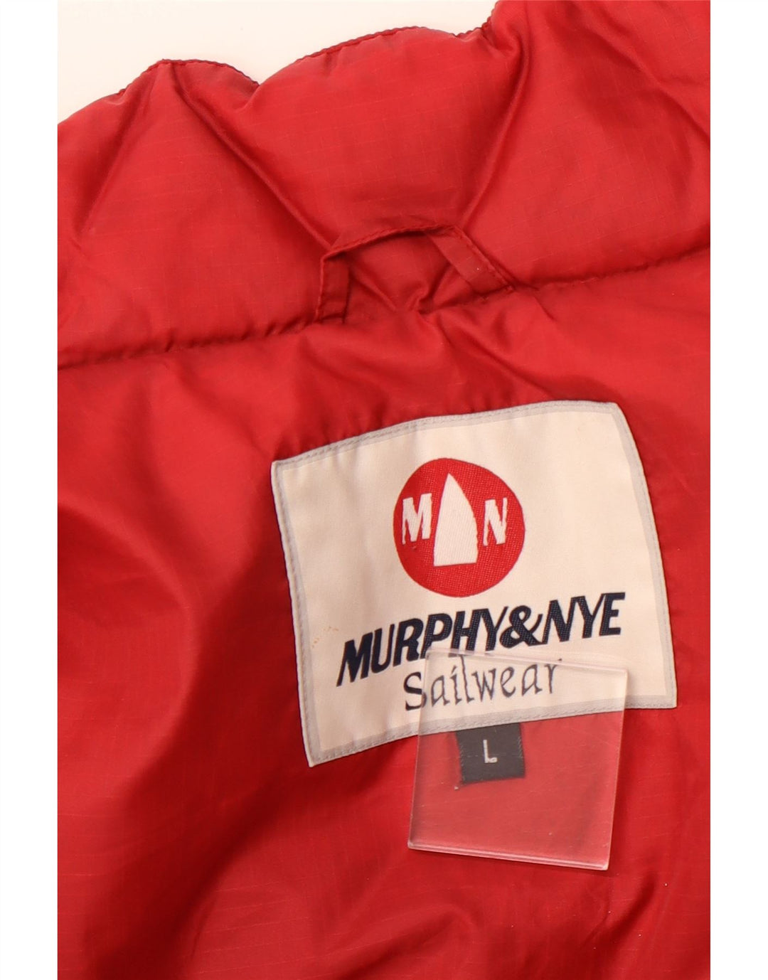 MURPHY & NYE Mens Padded Gilet UK 40 Large Burgundy Polyamide
