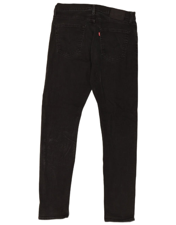 Levi's Mens 512 Slim Tapered Jeans W34 L34 Black Cotton