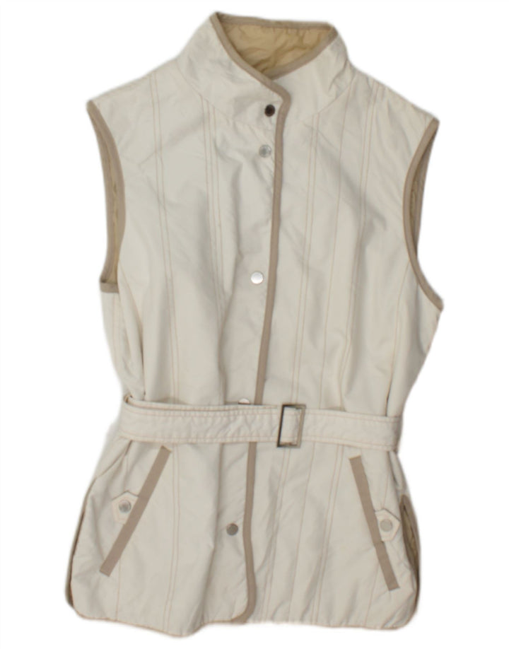Marina Yachting Womens Gilet IT 44 Medium White Polyester