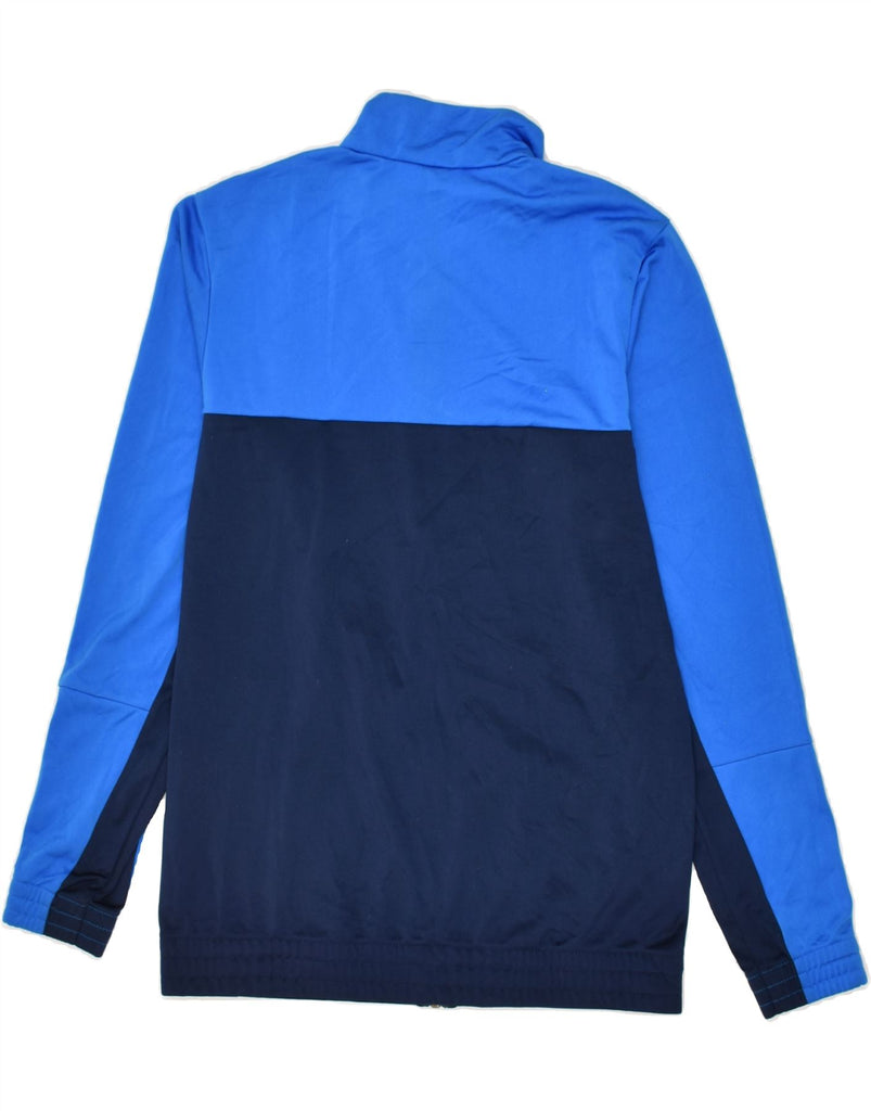 ADIDAS Boys Tracksuit Top Jacket 15-16 Years Blue Colourblock Polyester | Vintage Adidas | Thrift | Second-Hand Adidas | Used Clothing | Messina Hembry 