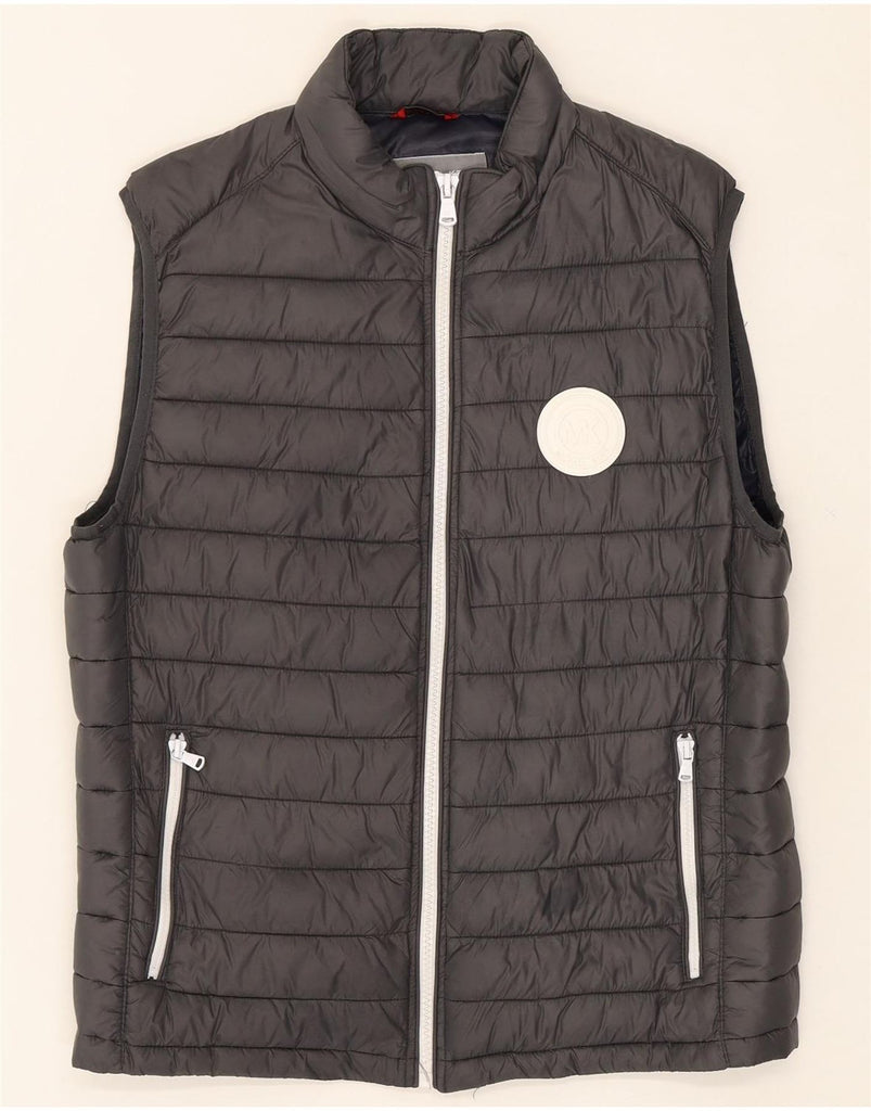 MICHAEL KORS Mens Padded Gilet UK 38 Medium Grey Nylon Vintage Michael Kors and Second-Hand Michael Kors from Messina Hembry 