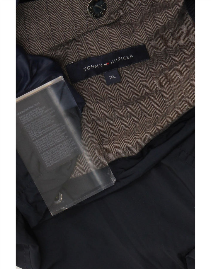 TOMMY HILFIGER Mens Utility Jacket UK 42 XL Navy Blue Polyester