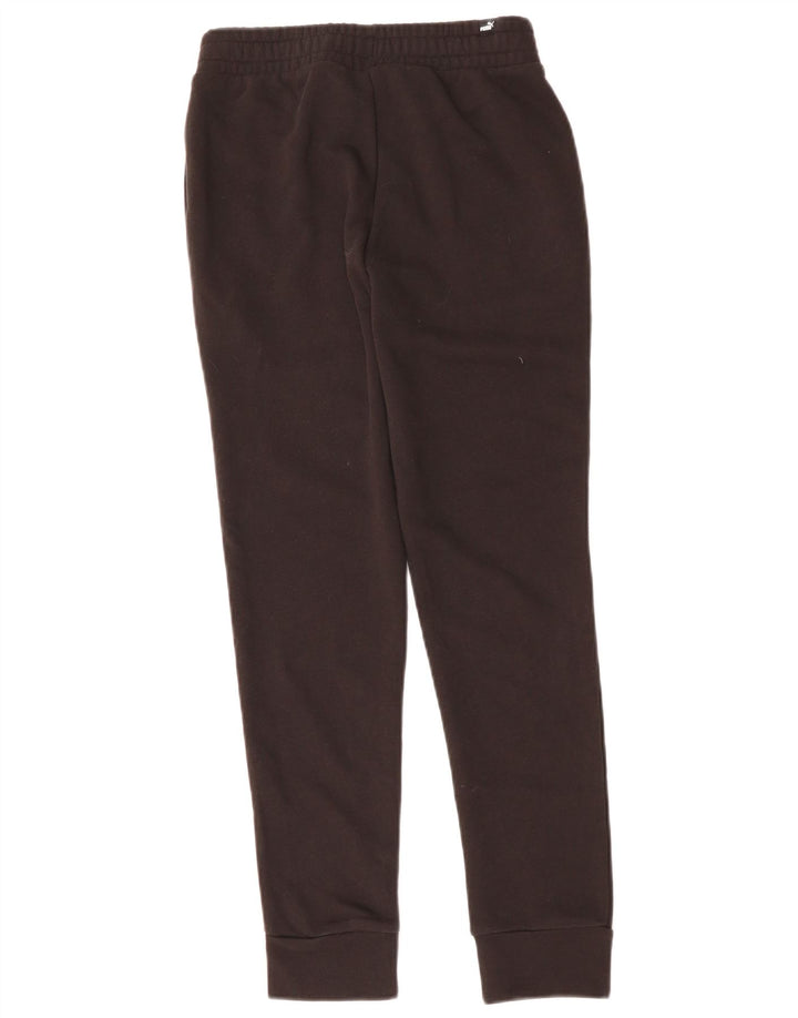 PUMA Womens Tracksuit Trousers Joggers UK 6 XS  Black Cotton