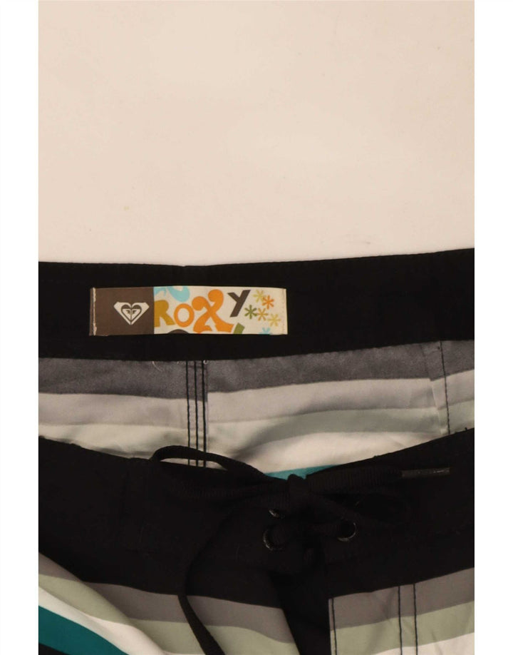 Roxy Mens Graphic Swimming Shorts Medium  Black Striped