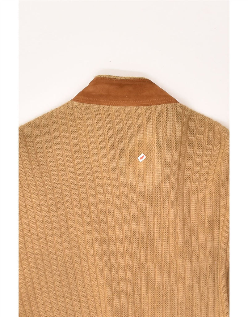 VINTAGE Mens Cardigan Sweater IT 48 Medium Brown Wool | Vintage Vintage | Thrift | Second-Hand Vintage | Used Clothing | Messina Hembry 