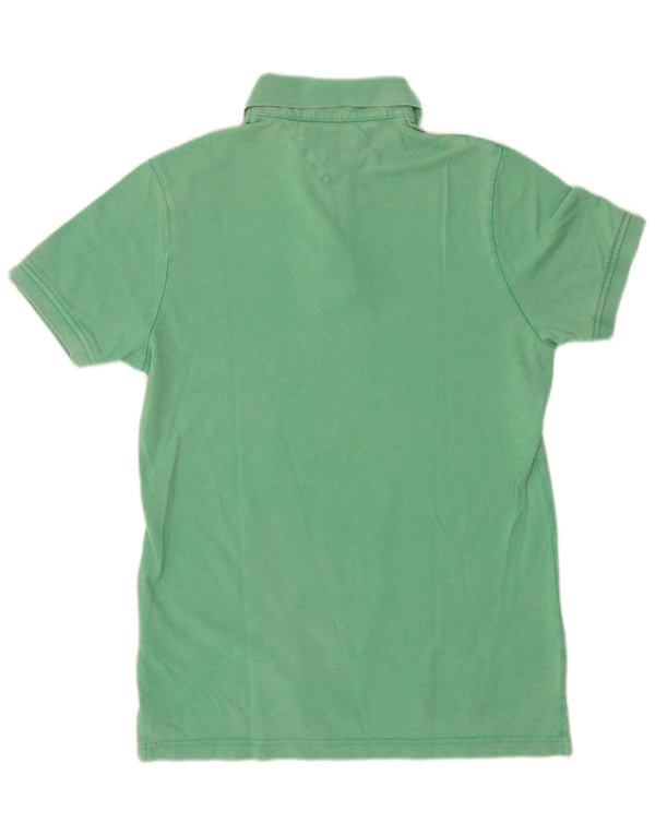 Tommy Hilfiger Mens Slim Fit Polo Shirt Medium Green Cotton