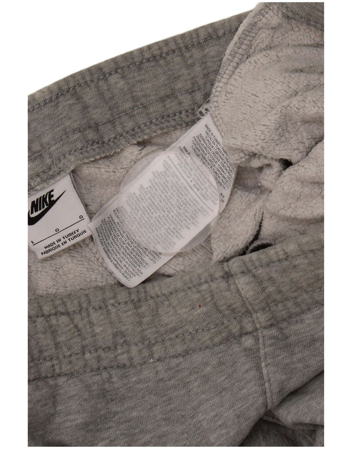 Nike Mens Tracksuit Trousers Joggers Large Grey Flecked Cotton
