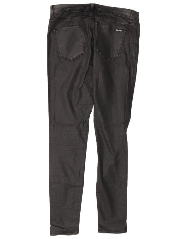 Zara Womens Skinny Casual Trousers EU 36 XS W26 L29 Black Cotton