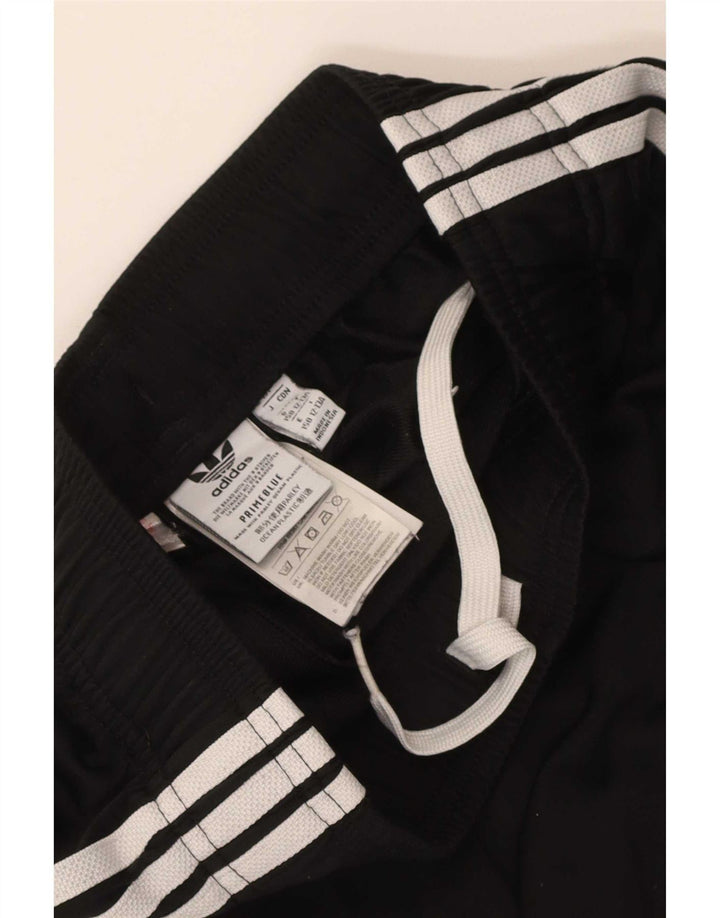 Adidas Boys Tracksuit Trousers Joggers 12-13 Years  Black Polyester