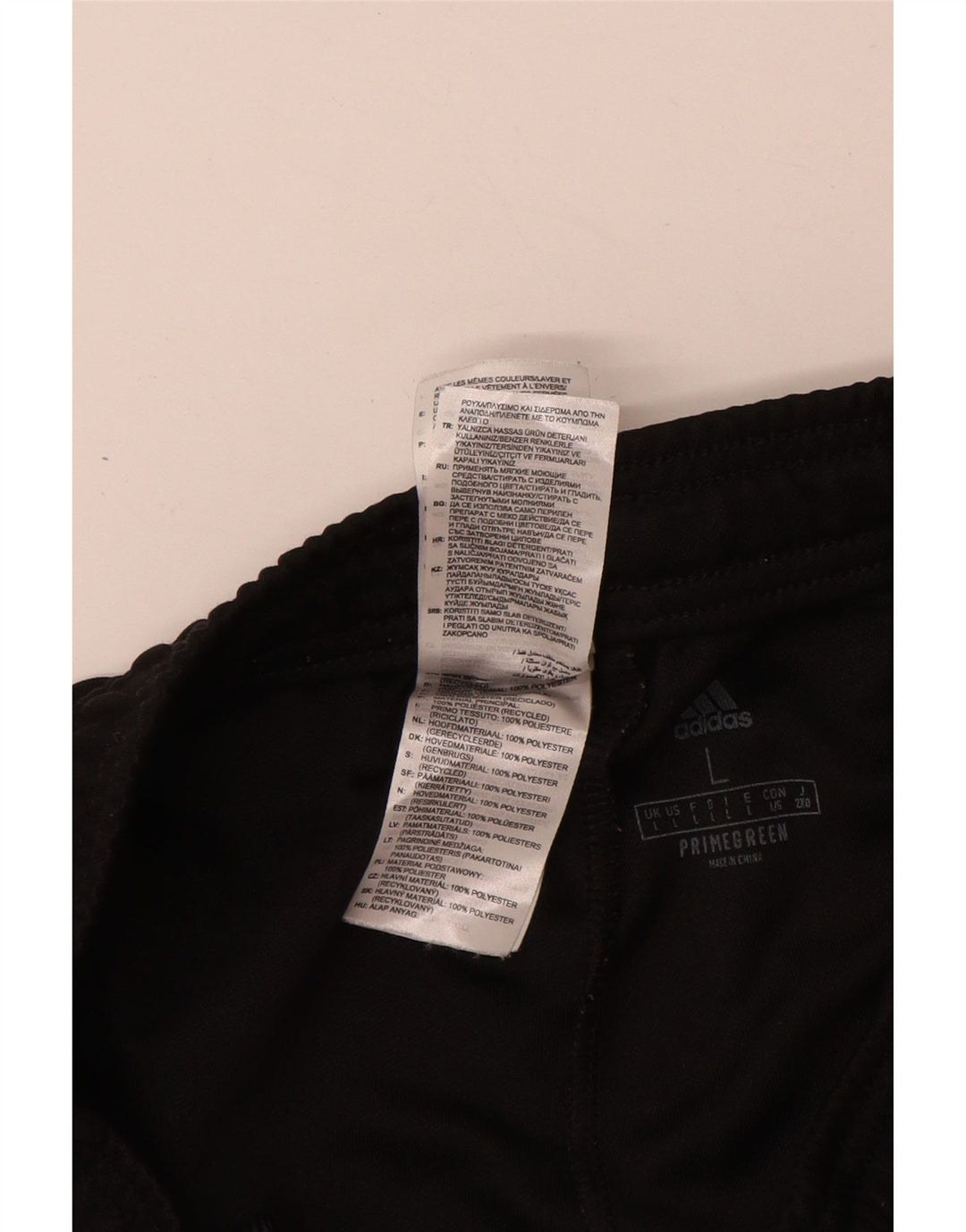 Adidas Mens Primegreen Tracksuit Trousers Joggers Large  Black Polyester