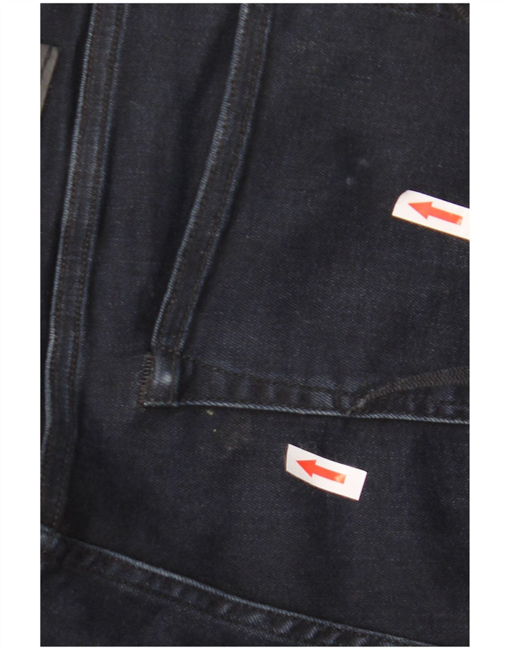 All Saints Mens Cigarette Slim Jeans W32 L32 Navy Blue Cotton