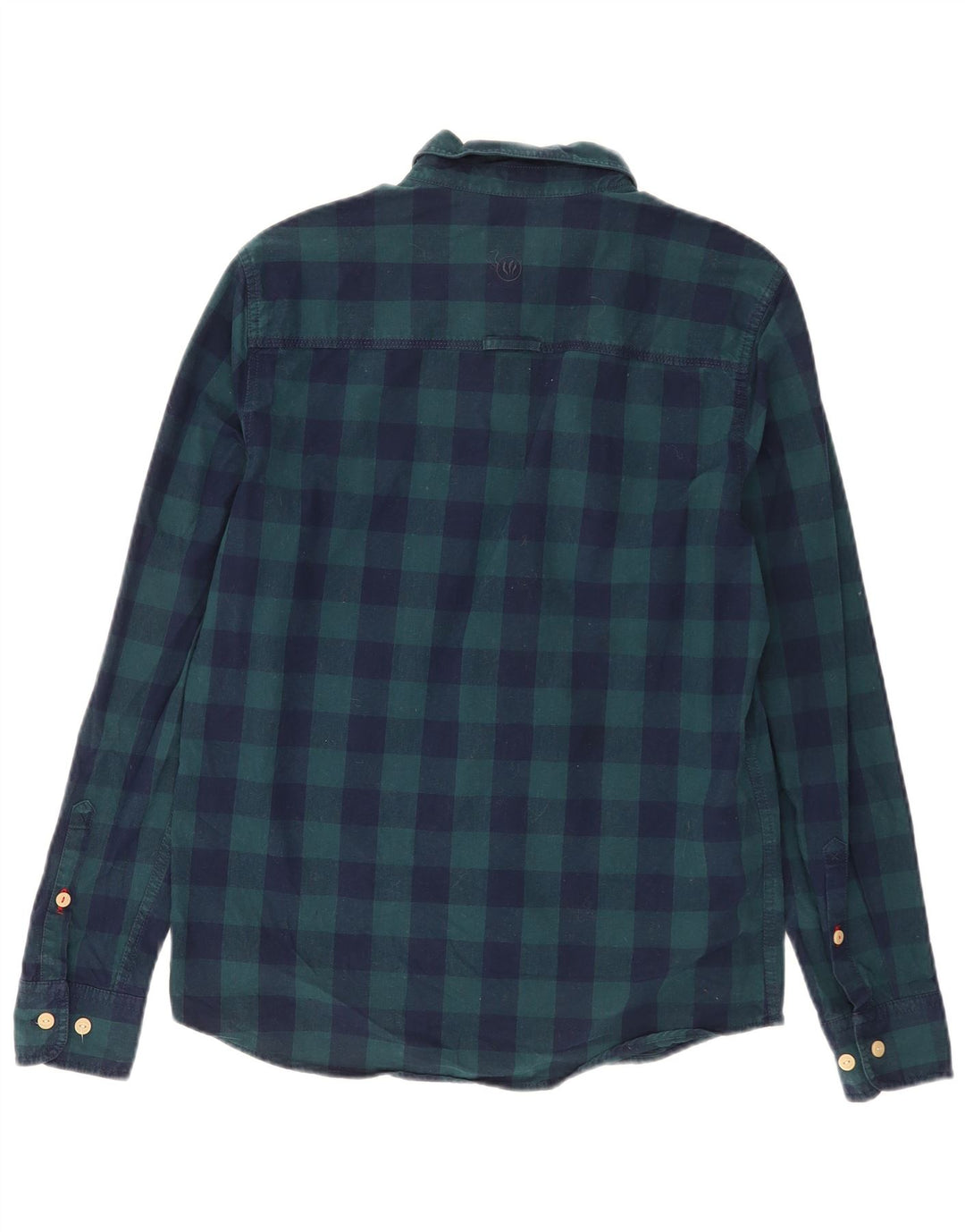 Fat Face Mens Classic Fit Flannel Shirt Small Green Check Cotton