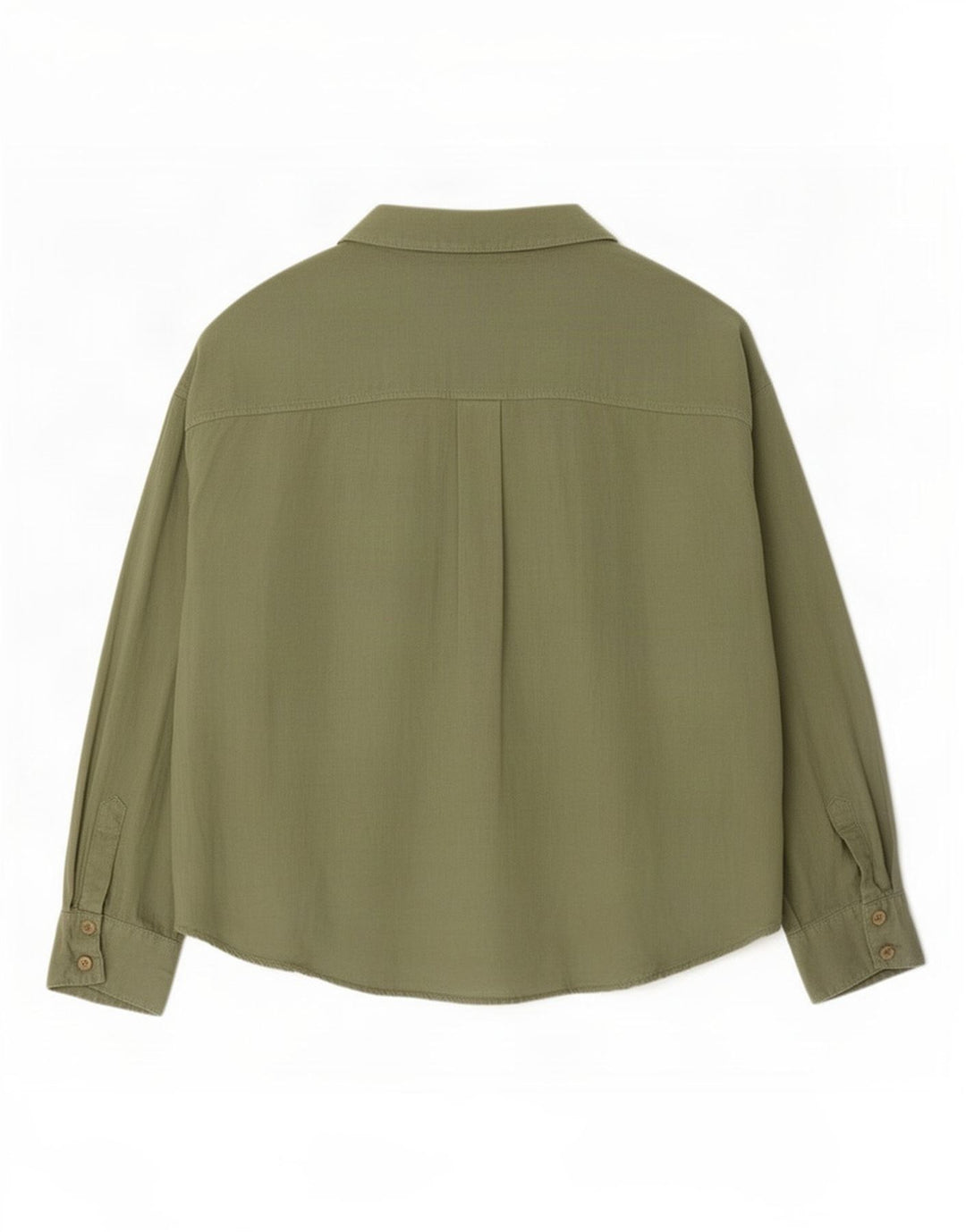Zara Womens Overshirt Shirt UK 14 Medium Green Linen