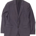 Hugo Boss Mens 2 Button Blazer Jacket EU 50 Large Navy Blue Wool