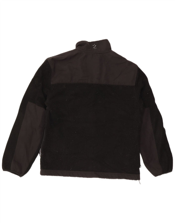 IZOD Mens Fleece Jacket UK 38 Medium Black Polyester