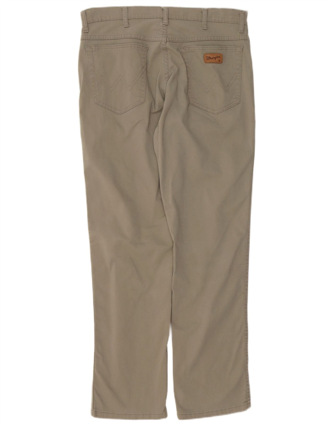 WRANGLER Mens Texas Straight Casual Trousers W34 L30 Khaki Cotton