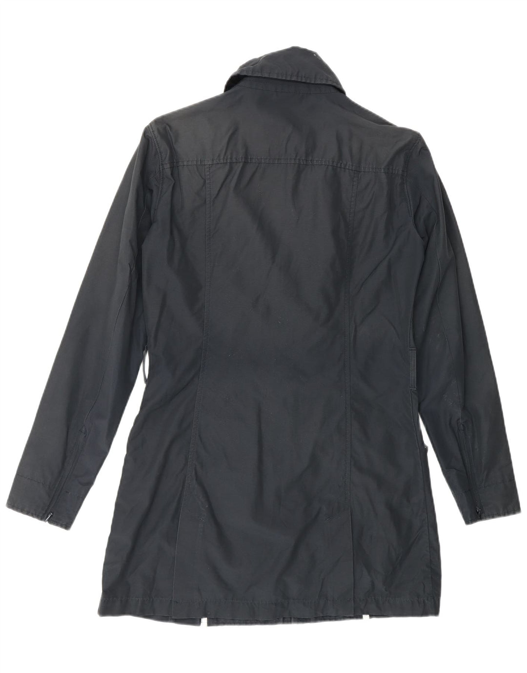 WOOLRICH Womens Trench Coat UK 14 Medium Black