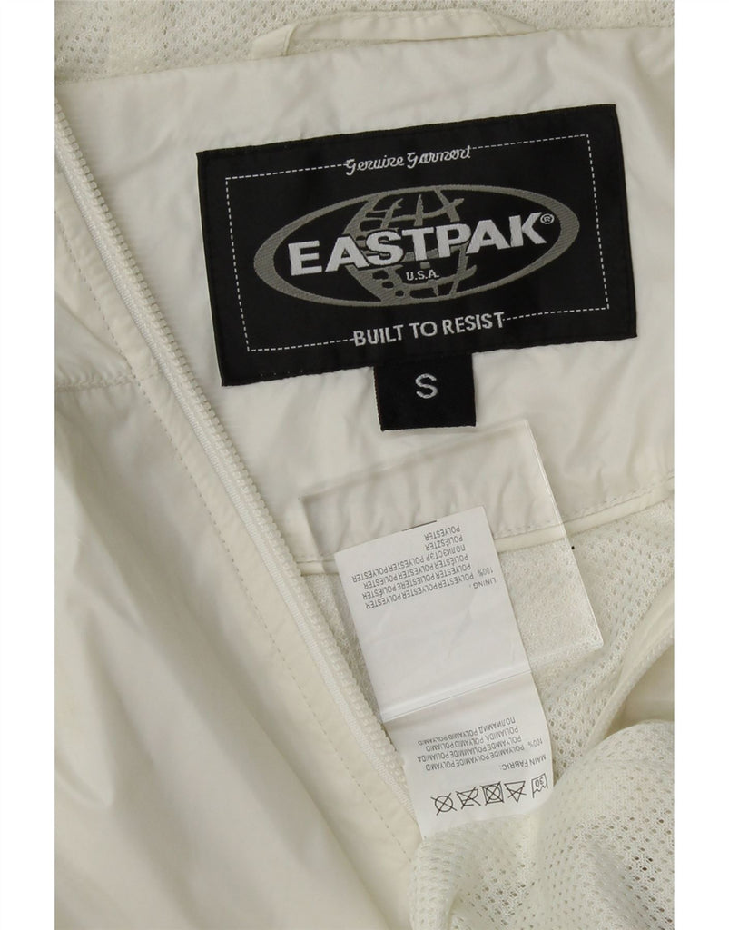 EASTPAK Womens Hooded Rain Jacket UK 10 Small White Polyester Vintage Eastpak and Second-Hand Eastpak from Messina Hembry 