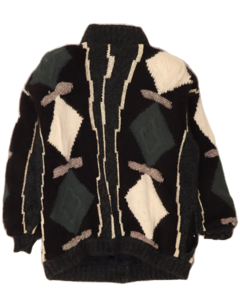 UMBERTO GINOCCHIETTI Womens Cardigan Sweater IT 42 Medium Black Vintage Umberto Ginocchietti and Second-Hand Umberto Ginocchietti from Messina Hembry 