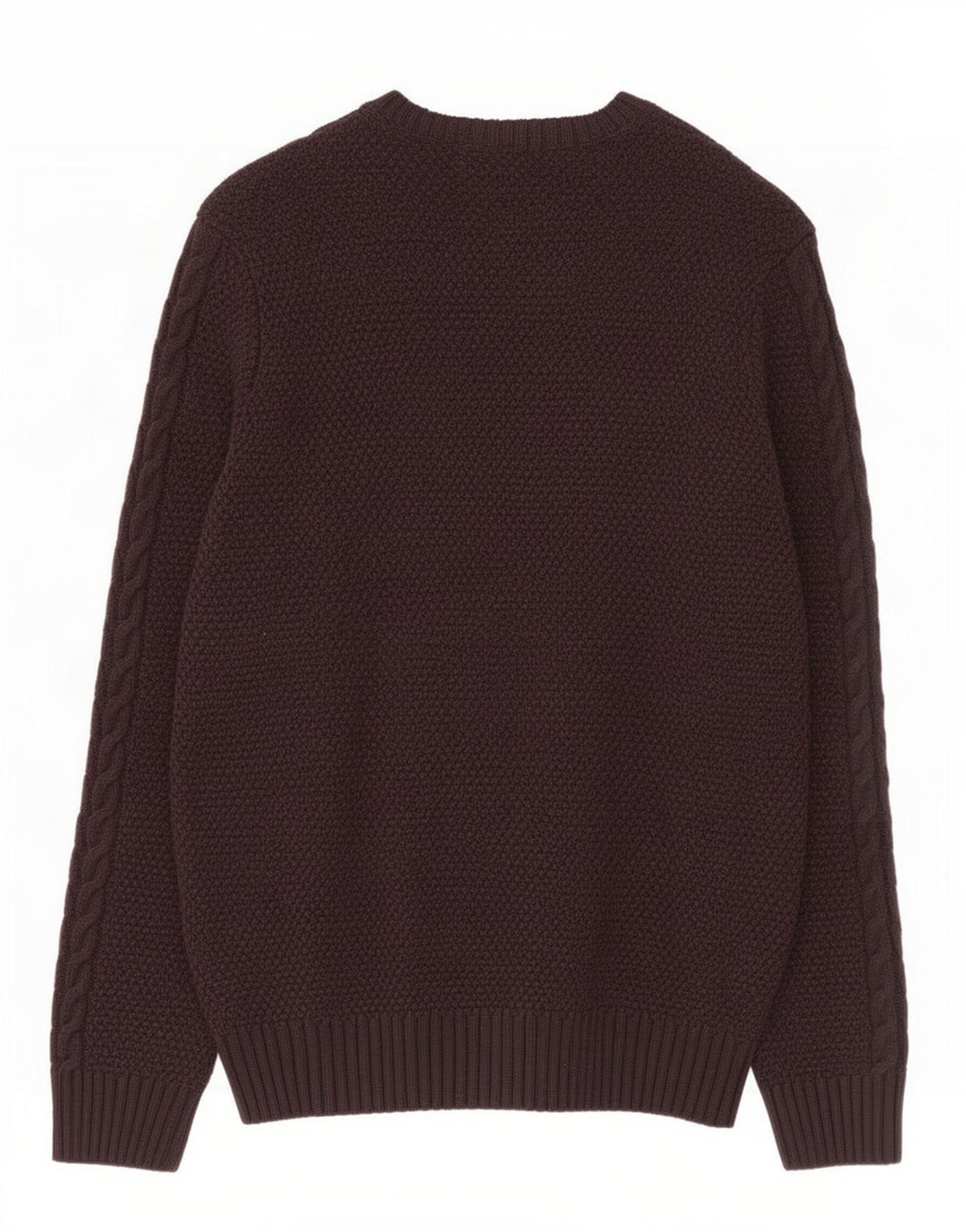 Marks & Spencer Mens Crew Neck Jumper Sweater XL Brown Acrylic