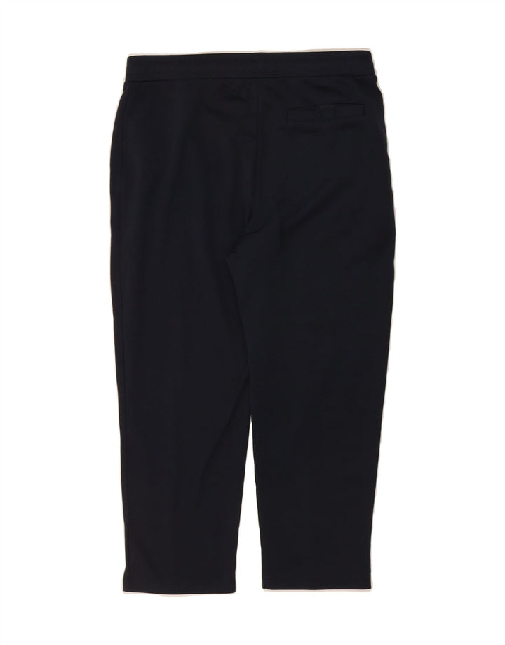 ELLESSE Womens Capri Tracksuit Trousers UK 14 Medium Navy Blue Cotton Vintage Ellesse and Second-Hand Ellesse from Messina Hembry 
