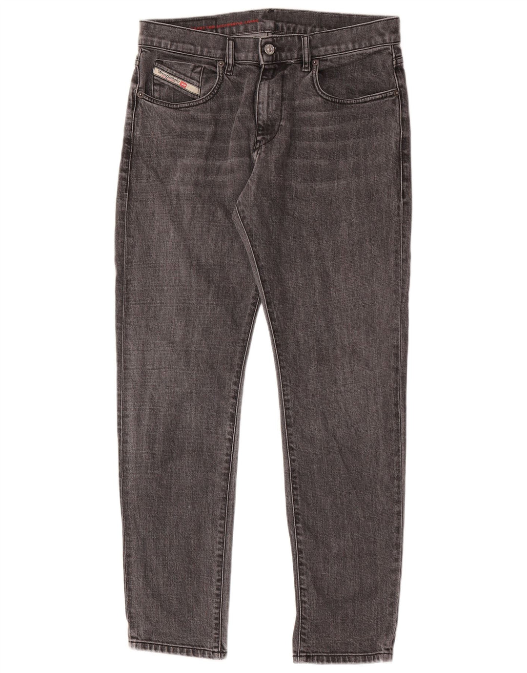 Diesel Mens Thanaz Slim Jeans W30 L30 Grey Cotton