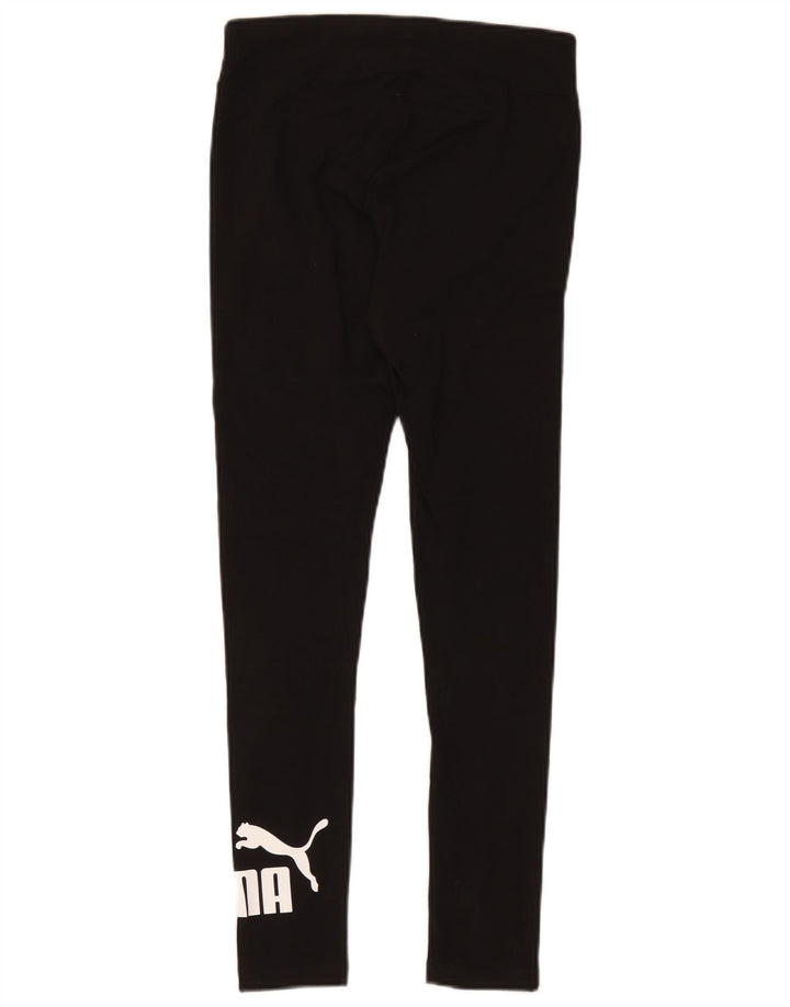 Puma Womens Graphic Leggings UK 10 Small Black