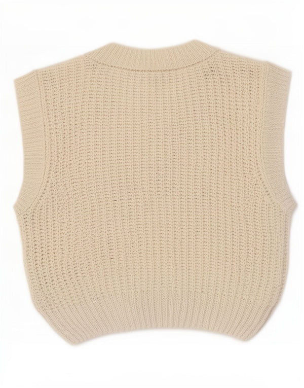 Zara Womens Vest Tank Top UK 14 Large White