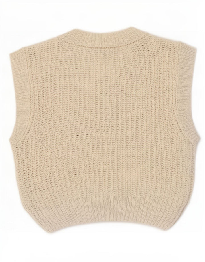 Zara Womens Vest Tank Top UK 14 Large White