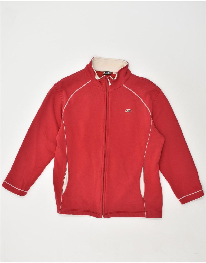 LOTTO Mens Tracksuit Top Jacket XL Red Cotton | Vintage Lotto | Thrift | Second-Hand Lotto | Used Clothing | Messina Hembry 