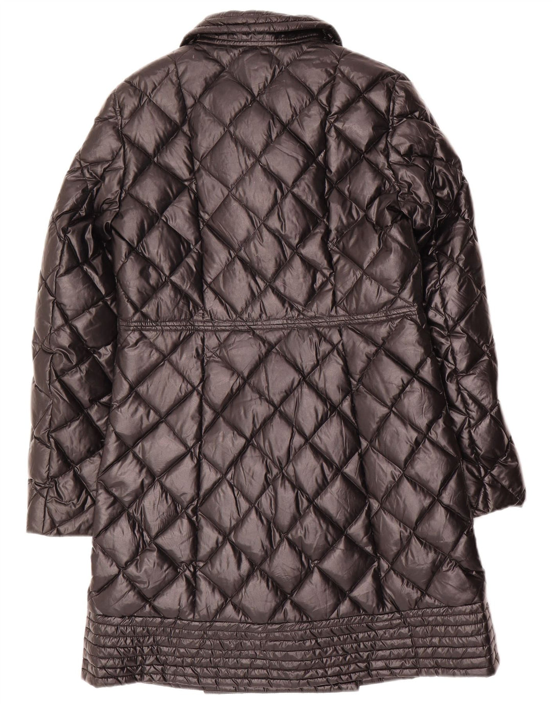 Moschino Womens Double Breasted Padded Coat UK 8 Small Black Polyamide