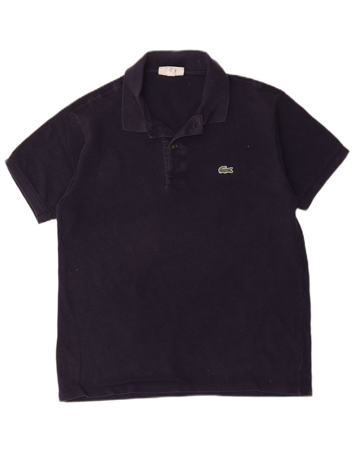 Lacoste Mens Classic Fit Polo Shirt Size 4 Medium Navy Blue Cotton