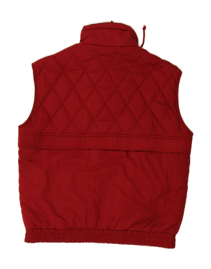SHAMP Mens Reversible Gilet UK 38 Medium Red Colourblock Polyester Vintage Shamp and Second-Hand Shamp from Messina Hembry 