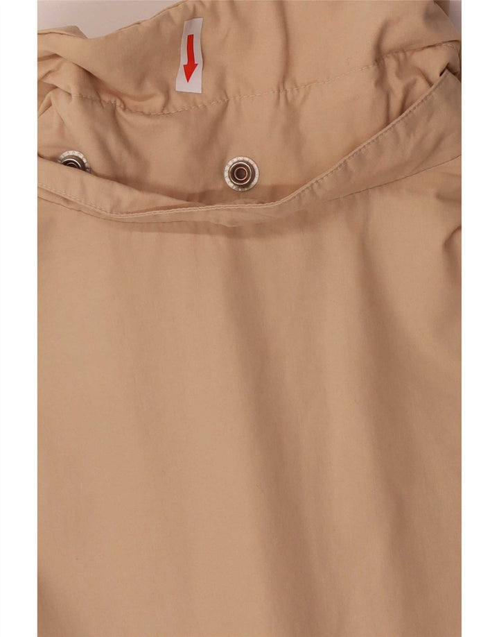 Gas Womens Regular Fit Windbreaker Jacket UK 16 Large Beige Cotton