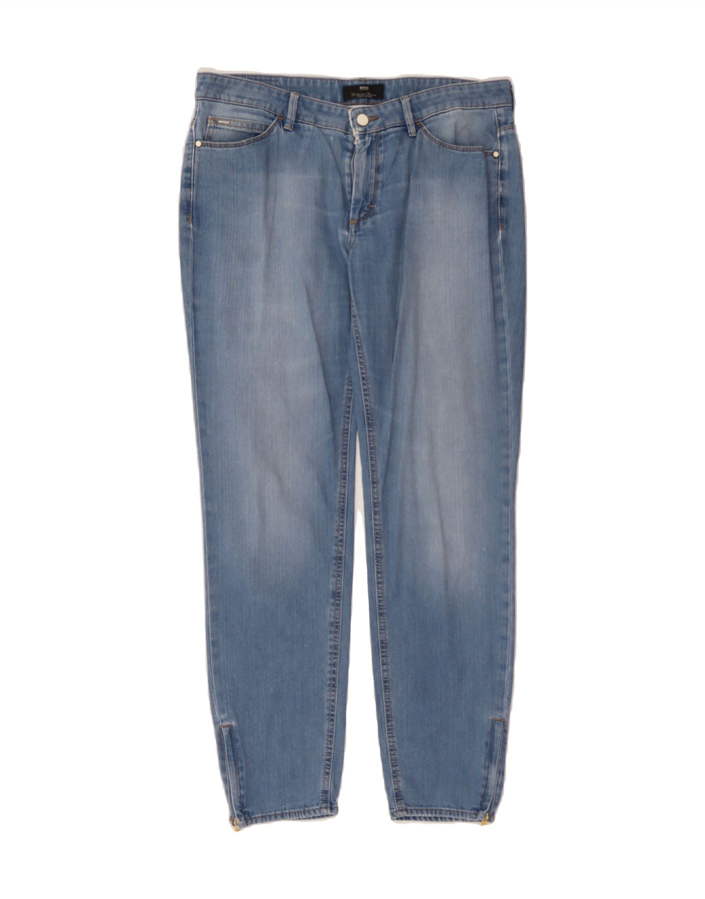 Womens Jeans Hugo Boss Light Blue Jeans HUGO BOSS Womens Crop Slim