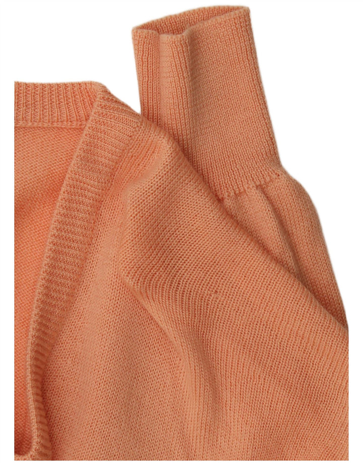 Fila Mens V-Neck Jumper Sweater IT 52 Large Orange