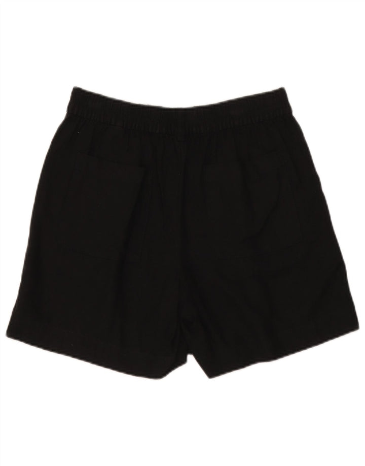 Marks & Spencer Womens Chino Shorts UK 10 Small W28 Black Linen